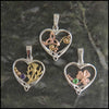 Celtic Heart pendants in Sterling Silver and Gold