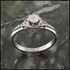 Celtic Trinity Knot Engagement Ring with Diamond