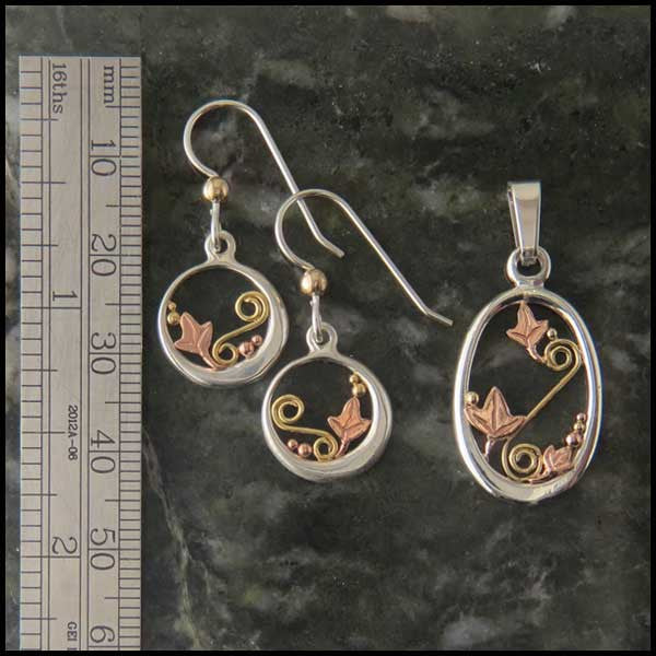 Oval Celtic pendants in Sterling Silver and Gold