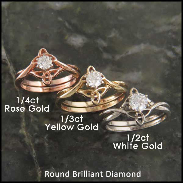 Amethyst Wedding Ring Set-Solid 14k rose gold-handmade diamond Engagem –  WILLWORK JEWELRY