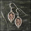 Celtic Knot drop Thistle earrings
