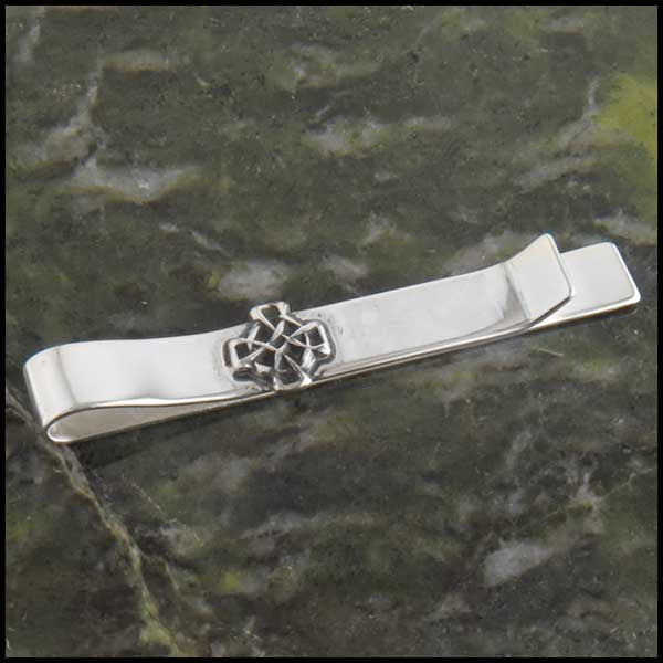 Men's Celtic Knot Jewelry Set, Cufflinks, Tie Bar or Tie Tac in Sterling Silver