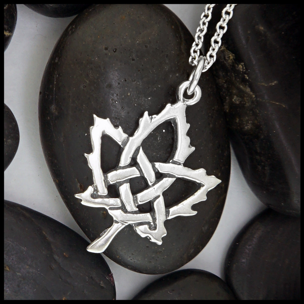 Celtic maple leaf pendant