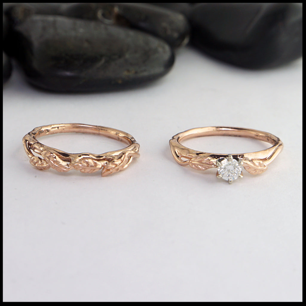 Separated Diamond Ring Set