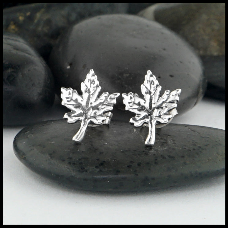 maple leaf earrings