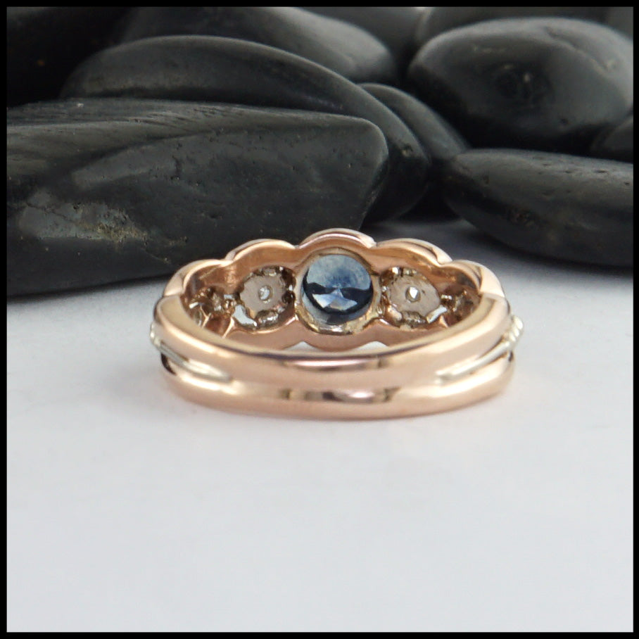 back of montana sapphire ring