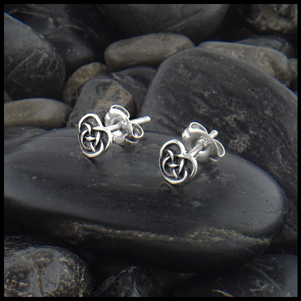 Dainty Celtic Heart Post Earrings