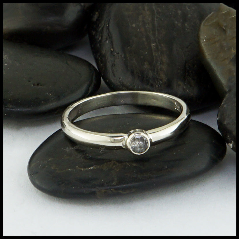 salt and pepper diamond ring