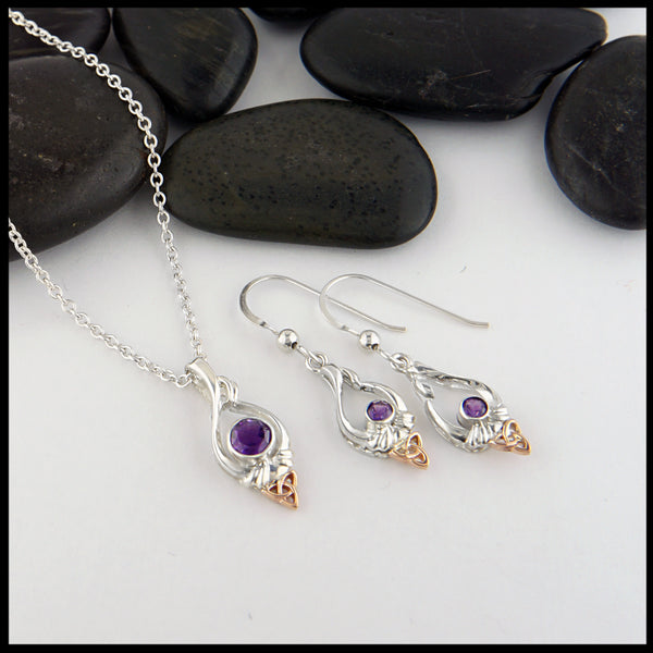 Amethyst Trinity Set 