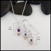 Trinity set Necklace size 23mm and earring size 23mm